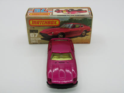 Matchbox Superfast 67C Datsun 126X Purple FLAT Black Base