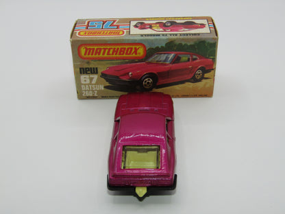 Matchbox Superfast 67C Datsun 126X Purple FLAT Black Base