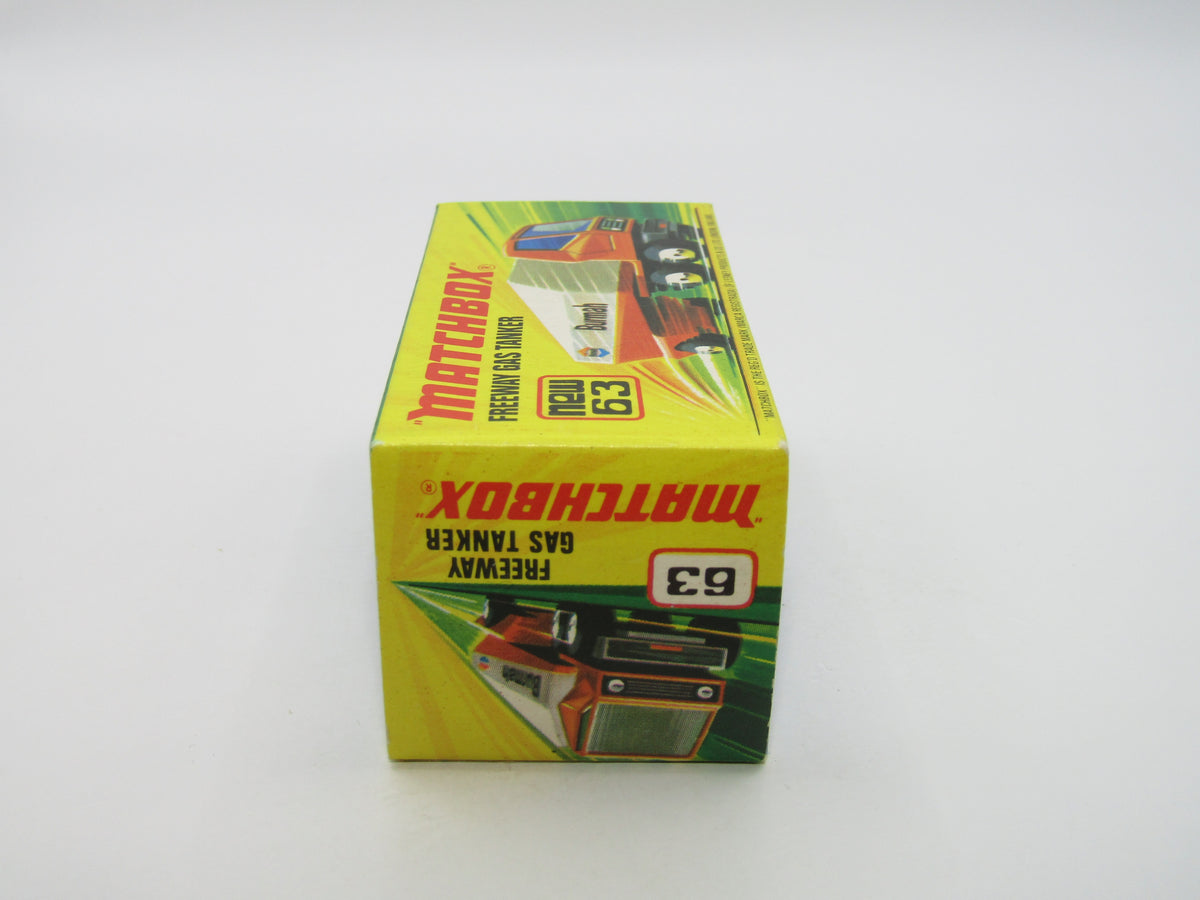 Matchbox Superfast 63B Freeway Gas Tanker Burmah BOX MATCHER Very Rare