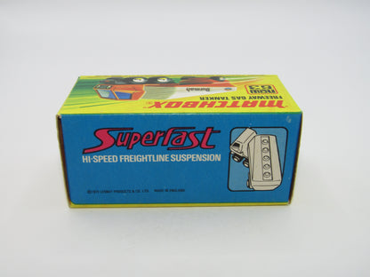Matchbox Superfast 63B Freeway Gas Tanker Burmah BOX MATCHER Very Rare