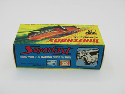 Matchbox Superfast 3B Monteverdi Hai Orange "3" Label PALE BLUE windows & YELLOW Interior