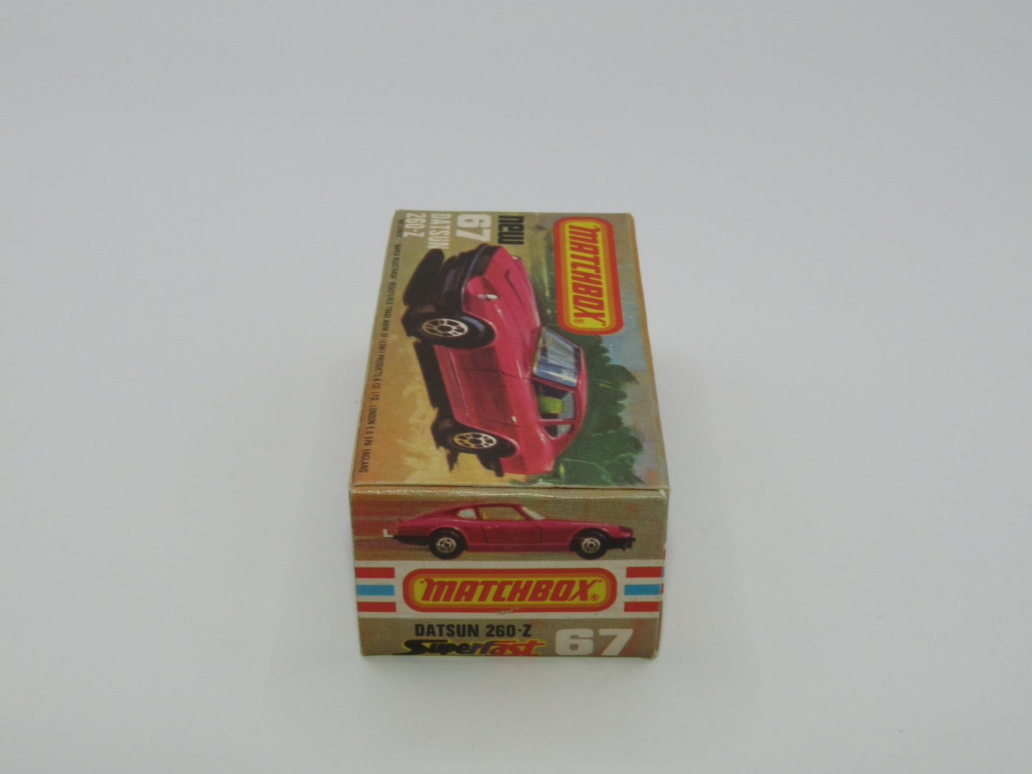 Matchbox Superfast 67C Datsun 126X Purple FLAT Black Base