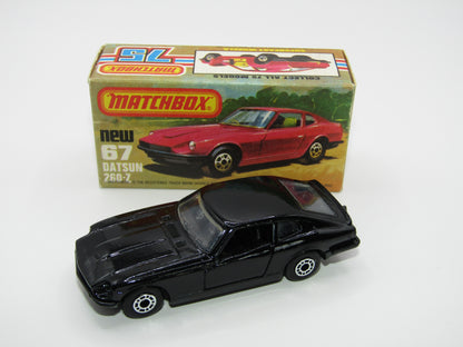 Matchbox Superfast 67C Datsun 126X Black, Black Interior Black Base