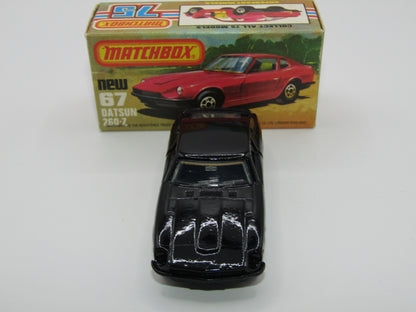 Matchbox Superfast 67C Datsun 126X Black, Black Interior Black Base