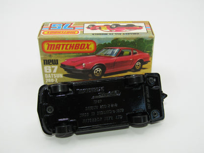 Matchbox Superfast 67C Datsun 126X Black, Black Interior Black Base