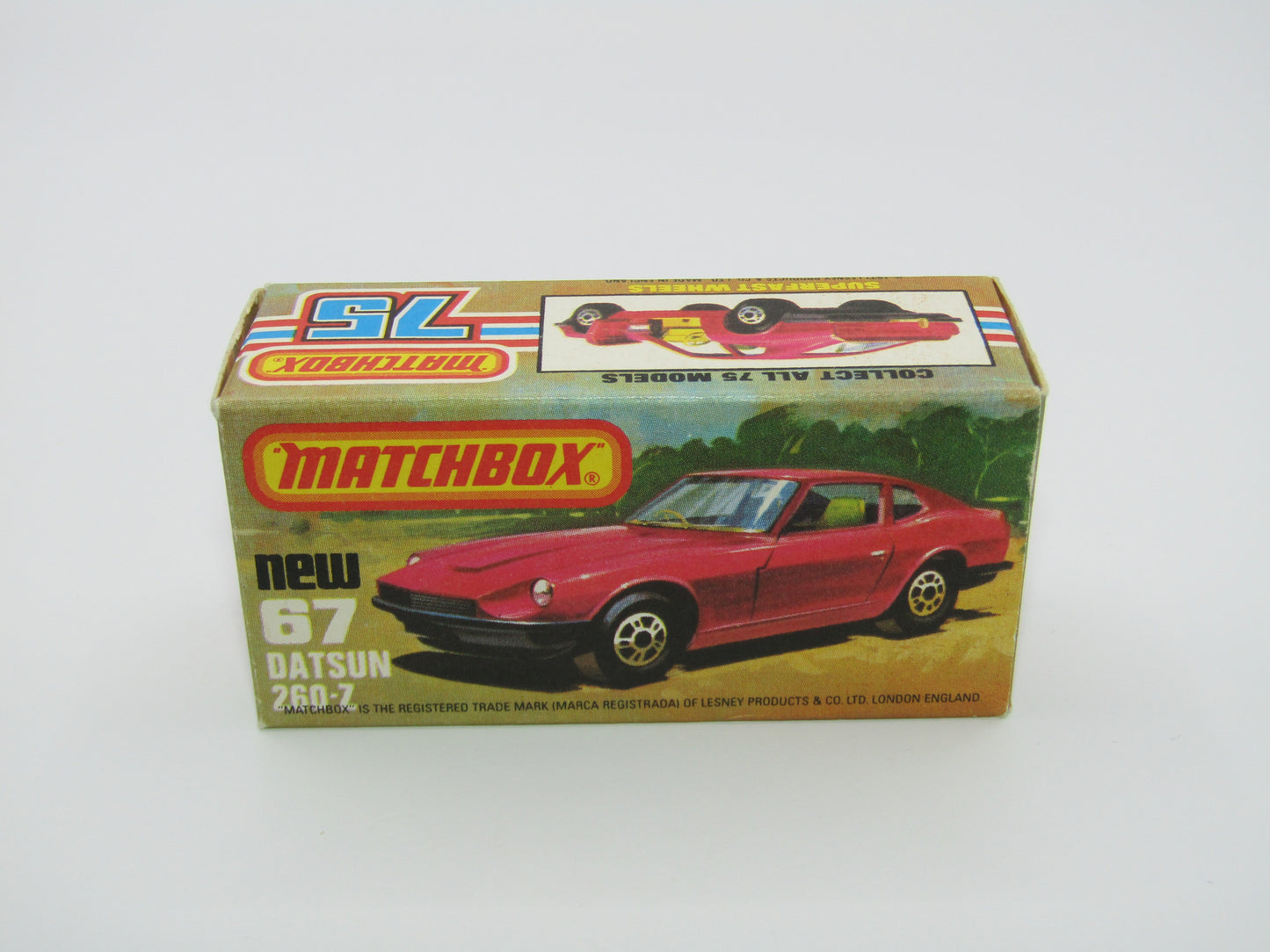 Matchbox Superfast 67C Datsun 126X Black, Black Interior Black Base