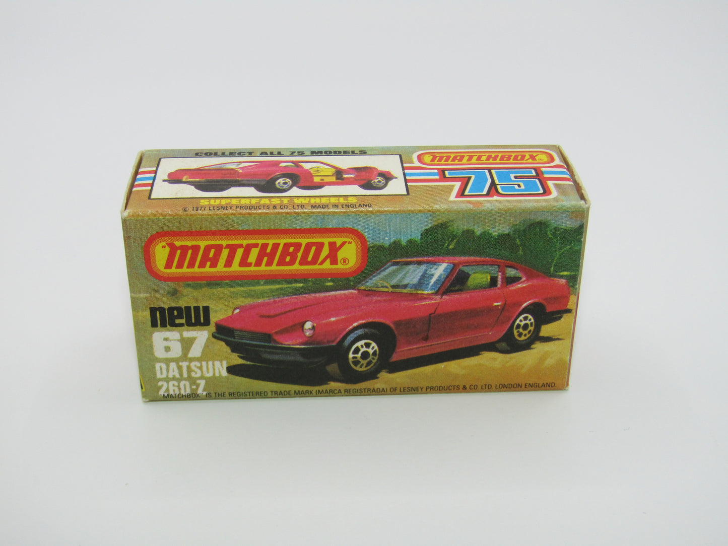 Matchbox Superfast 67C Datsun 126X Black, Black Interior Black Base