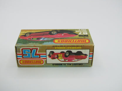 Matchbox Superfast 67C Datsun 126X Black, Black Interior Black Base