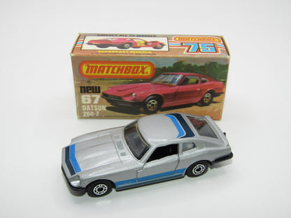 Matchbox Superfast 67C Datsun 126X Silver Blue Stripes