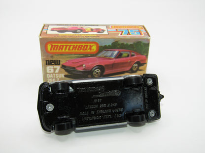Matchbox Superfast 67C Datsun 126X Silver Blue Stripes