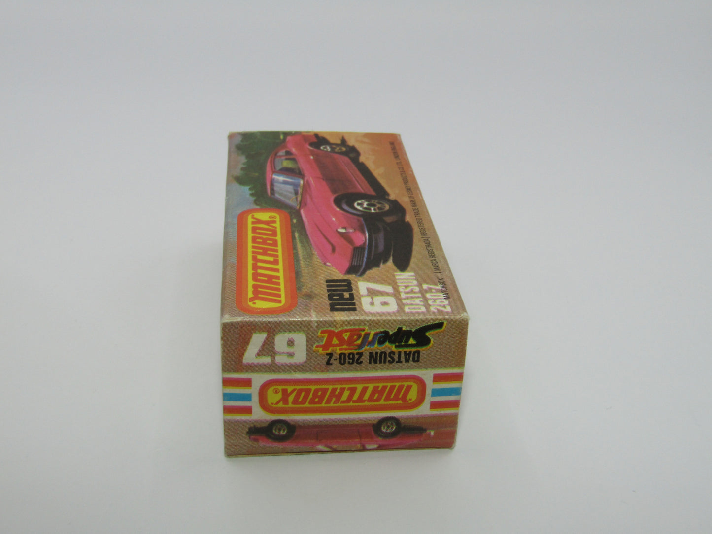 Matchbox Superfast 67C Datsun 126X Silver Blue Stripes