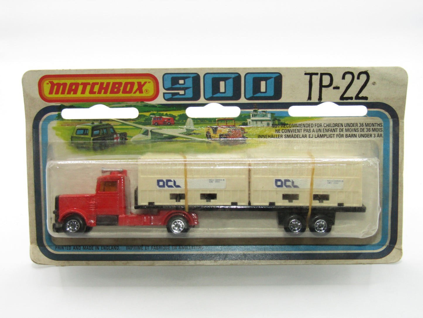 Matchbox Superfast Twin Pack TP-22 Long Haul Trailer RED OCL