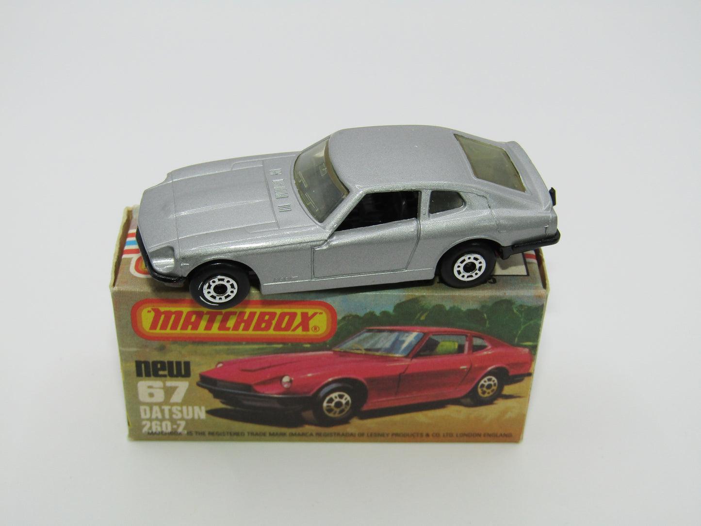 Matchbox Superfast 67C Datsun 126X Silver Black Interior Black Base