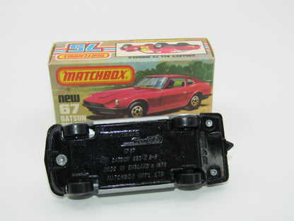 Matchbox Superfast 67C Datsun 126X Silver Black Interior Black Base