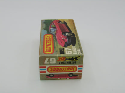 Matchbox Superfast 67C Datsun 126X Silver Black Interior Black Base