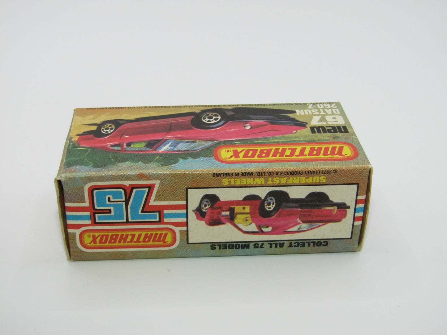 Matchbox Superfast 67C Datsun 126X Silver Black Interior Black Base