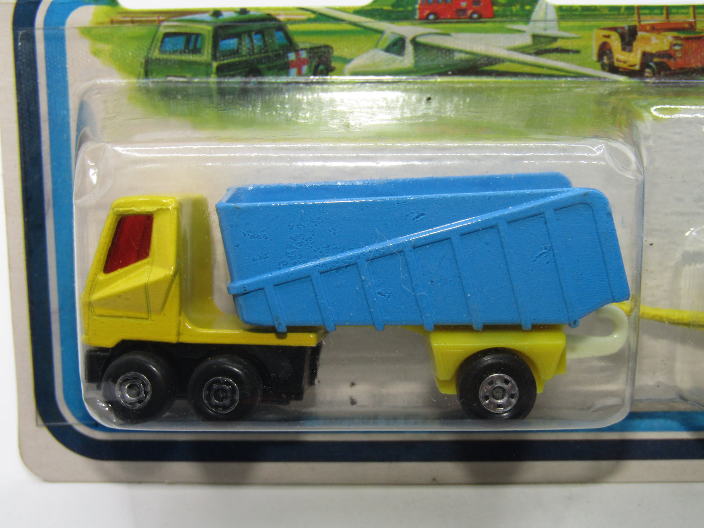Matchbox Superfast Twin Pack TP-16 Articulated Truck & Trailer LEMON Yellow RED Windows