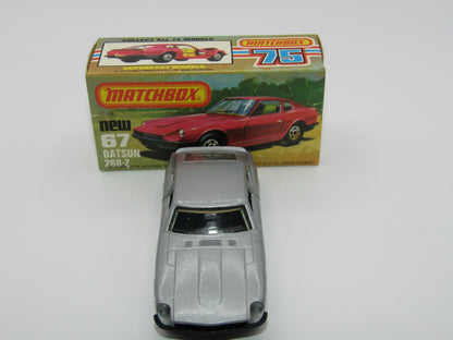 Matchbox Superfast 67C Datsun 126X Silver Black Int Black Base Clear Windows