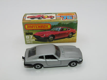 Matchbox Superfast 67C Datsun 126X Silver Black Int Black Base Clear Windows