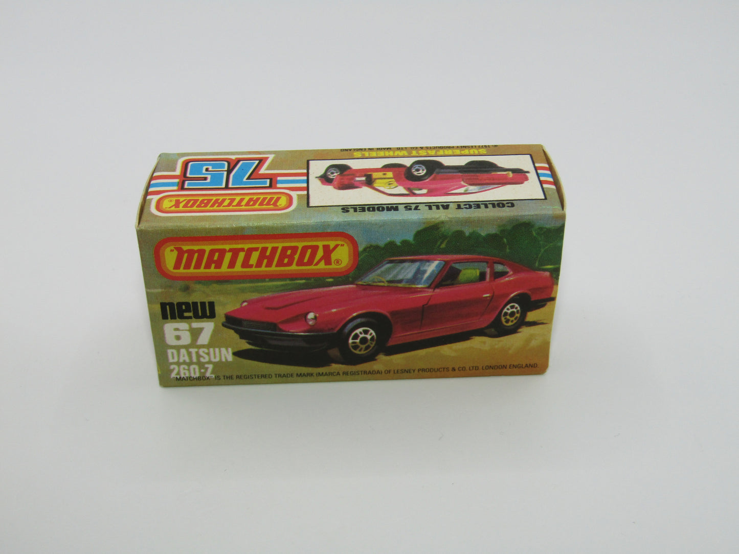 Matchbox Superfast 67C Datsun 126X Silver Black Int Black Base Clear Windows