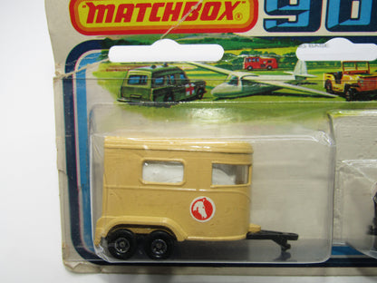 Matchbox Superfast Twin Pack TP-3 Metallic Red Field Car 44 & Pony Trailer