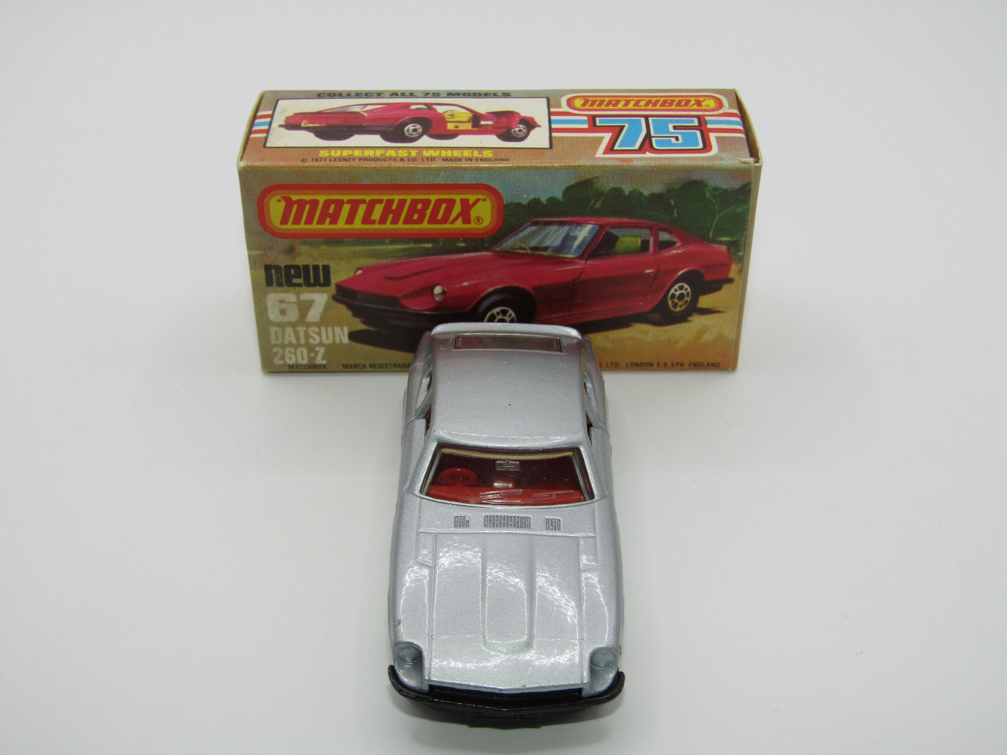 Matchbox Superfast 67C Datsun 126X Silver METALLIC GREY Base
