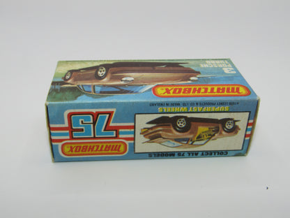 Matchbox Superfast 3C Porsche Turbo Silver, YELLOW Interior BLACK Base