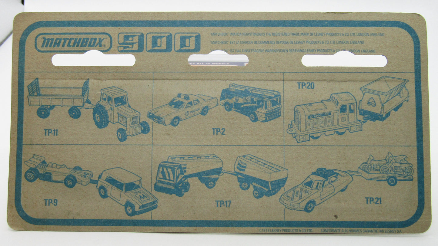Matchbox Superfast Twin Pack TP-4 AMX Javelin BLUE NO TAMPO with Caravan