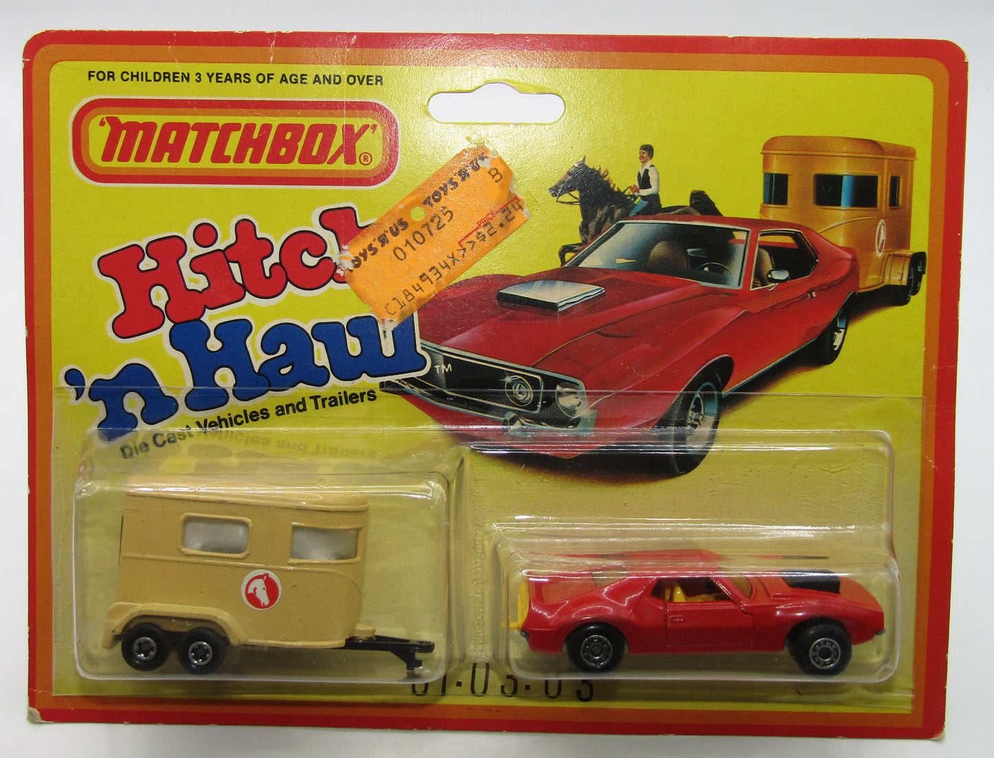 Matchbox Superfast Twin Pack Hitch N Haul AMX Javelin RED, Unpainted Base