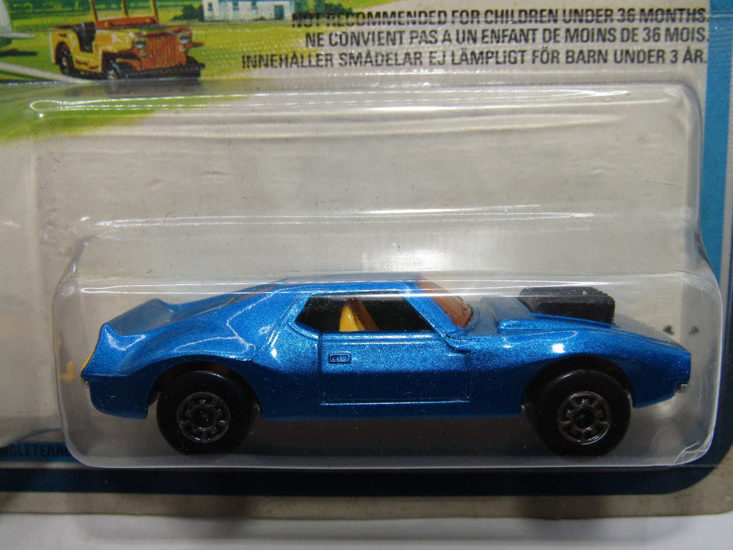 Matchbox Superfast Twin Pack TP-3 AMX Javelin & Pony Trailer Dark Metallic Blue
