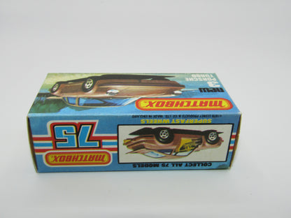 Matchbox Superfast 3C Porsche Turbo Silver, TAN Interior, GLOSS Black Base