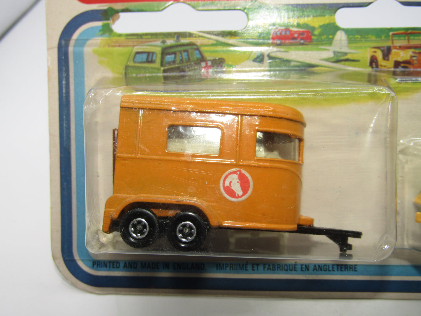 Matchbox Superfast Twin Pack TP-3 AMX Javelin & Pony Trailer SILVERY Lime Green