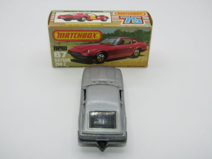 Matchbox Superfast 67C Datsun 126X Silver Black Inerior SILVER BASE