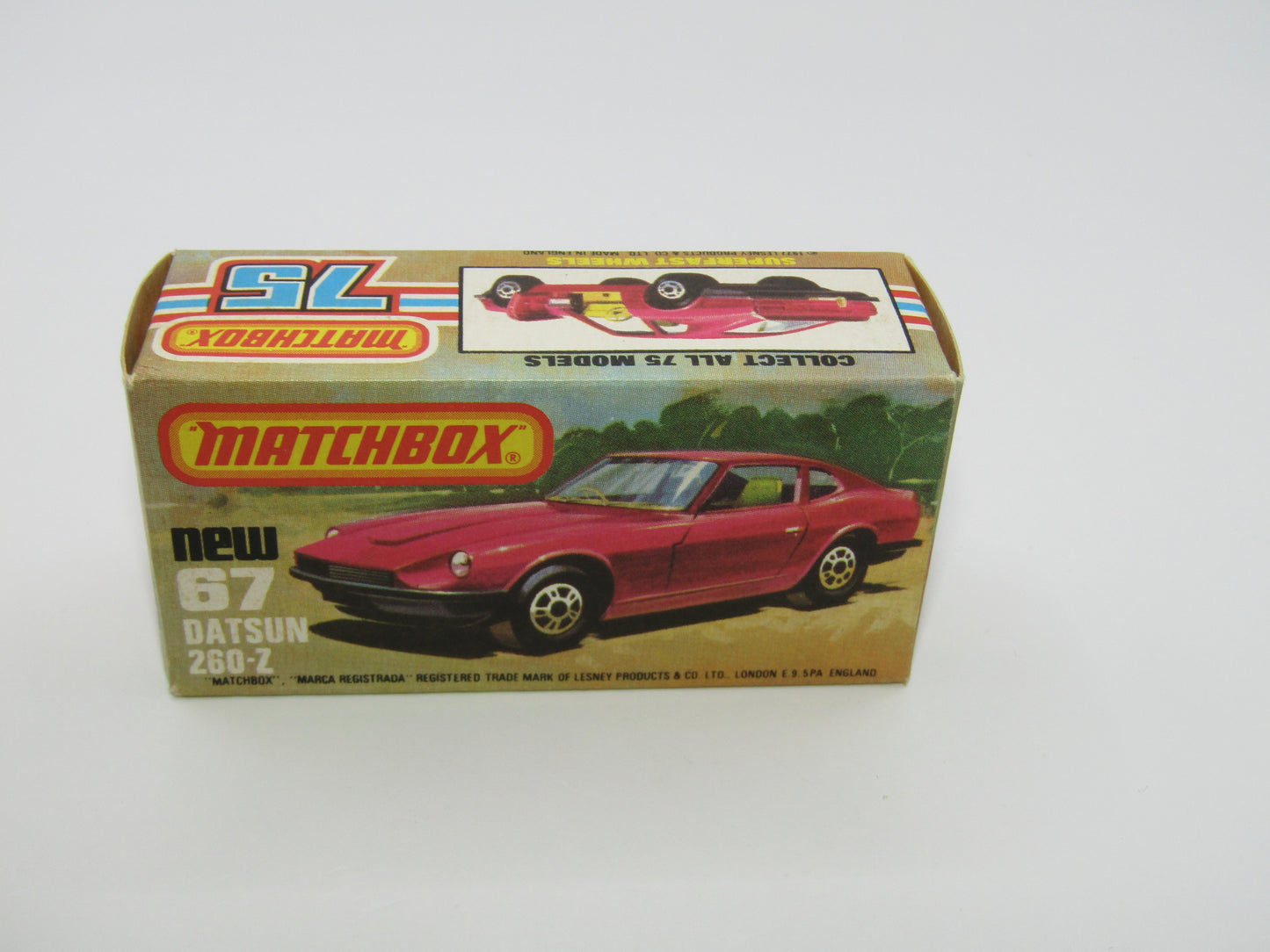 Matchbox Superfast 67C Datsun 126X Silver Black Inerior SILVER BASE