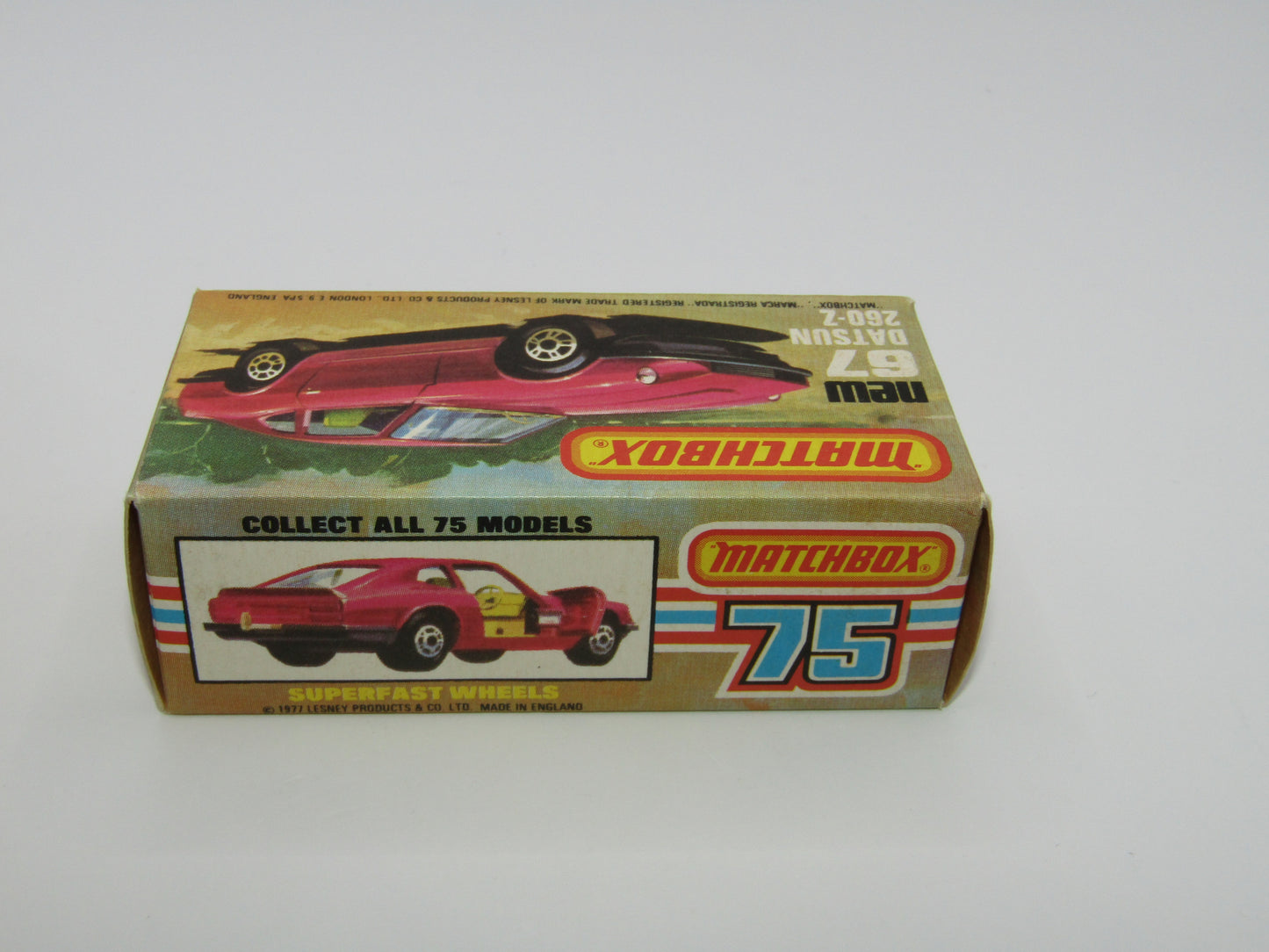 Matchbox Superfast 67C Datsun 126X Silver Black Inerior SILVER BASE