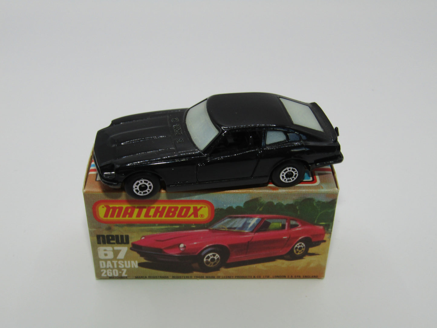 Matchbox Superfast 67C Datsun 126X Black SEMI-OPAQUE Windows