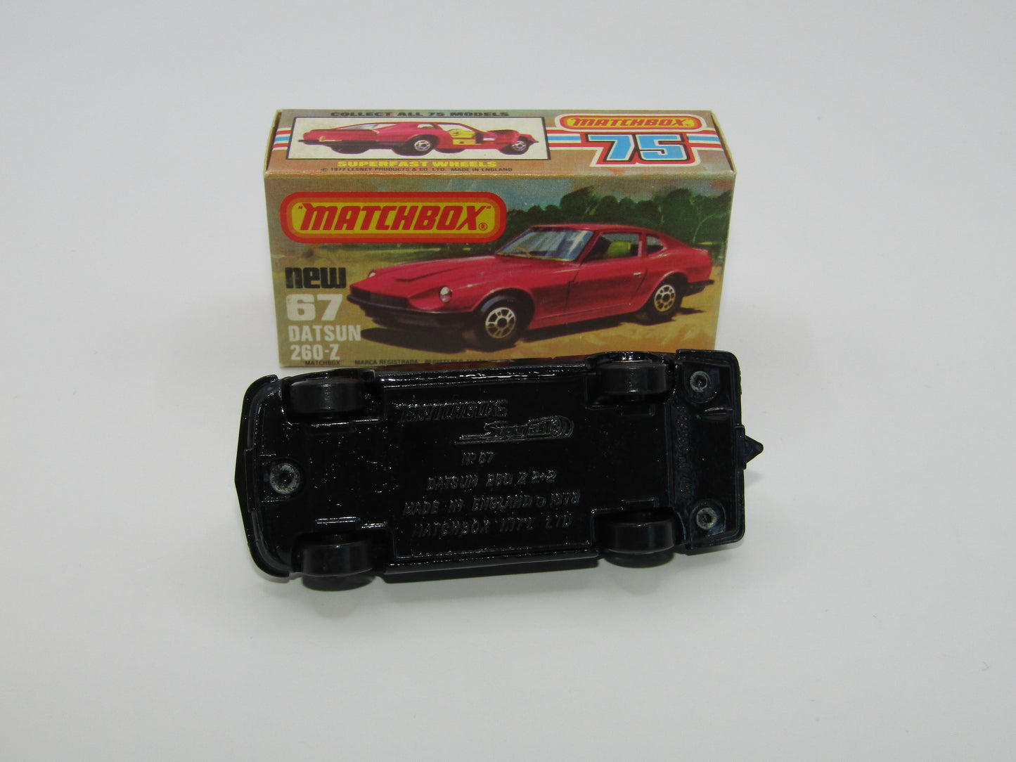 Matchbox Superfast 67C Datsun 126X Black SEMI-OPAQUE Windows