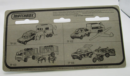 Matchbox Superfast Twin Pack TP-106 Renault & Bicycle Trailer BLACK BIKES Sealed