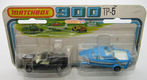Matchbox Superfast Twin Pack TP-5 Black Lotus Europa JPS & Boat