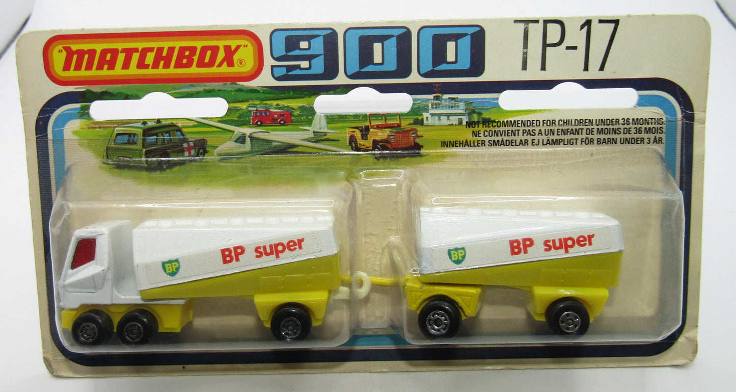 Matchbox Superfast Twin Pack TP-17 Freeway Gas Tanker Yellow BP SUPER Labels