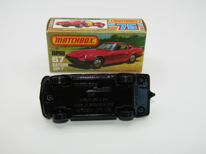 Matchbox Superfast 67C Datsun 126X Black LIGHT OPAQUE Windows