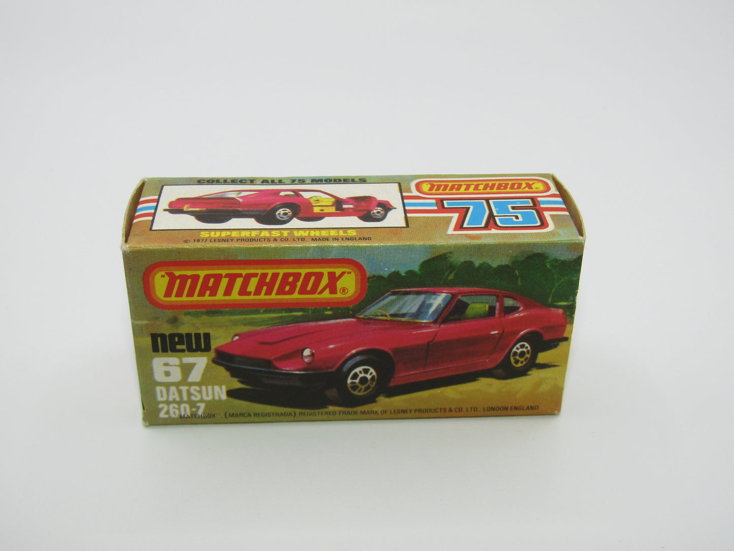 Matchbox Superfast 67C Datsun 126X Black LIGHT OPAQUE Windows