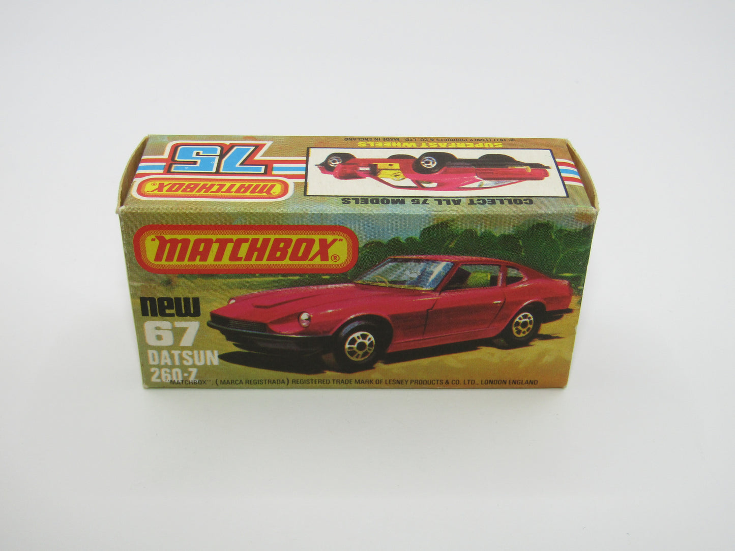 Matchbox Superfast 67C Datsun 126X Black LIGHT OPAQUE Windows
