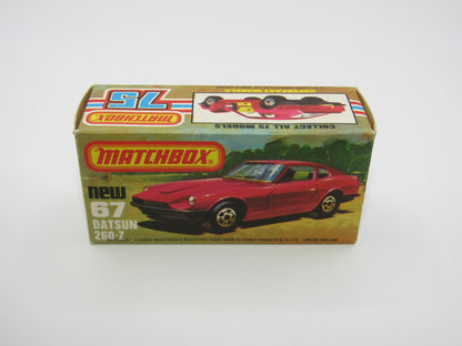 Matchbox Superfast 67C Datsun 126X Black LIGHT OPAQUE Windows