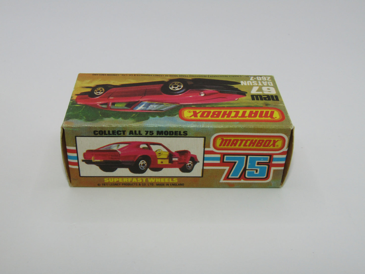 Matchbox Superfast 67C Datsun 126X Black LIGHT OPAQUE Windows