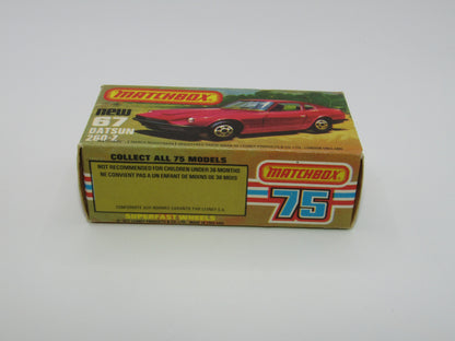 Matchbox Superfast 67C Datsun 126X Black LIGHT OPAQUE Windows