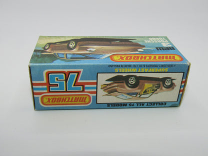 Matchbox Superfast 3C Porsche Turbo Red, OPAQUE Windows, Tan Interior, Gloss Black Base