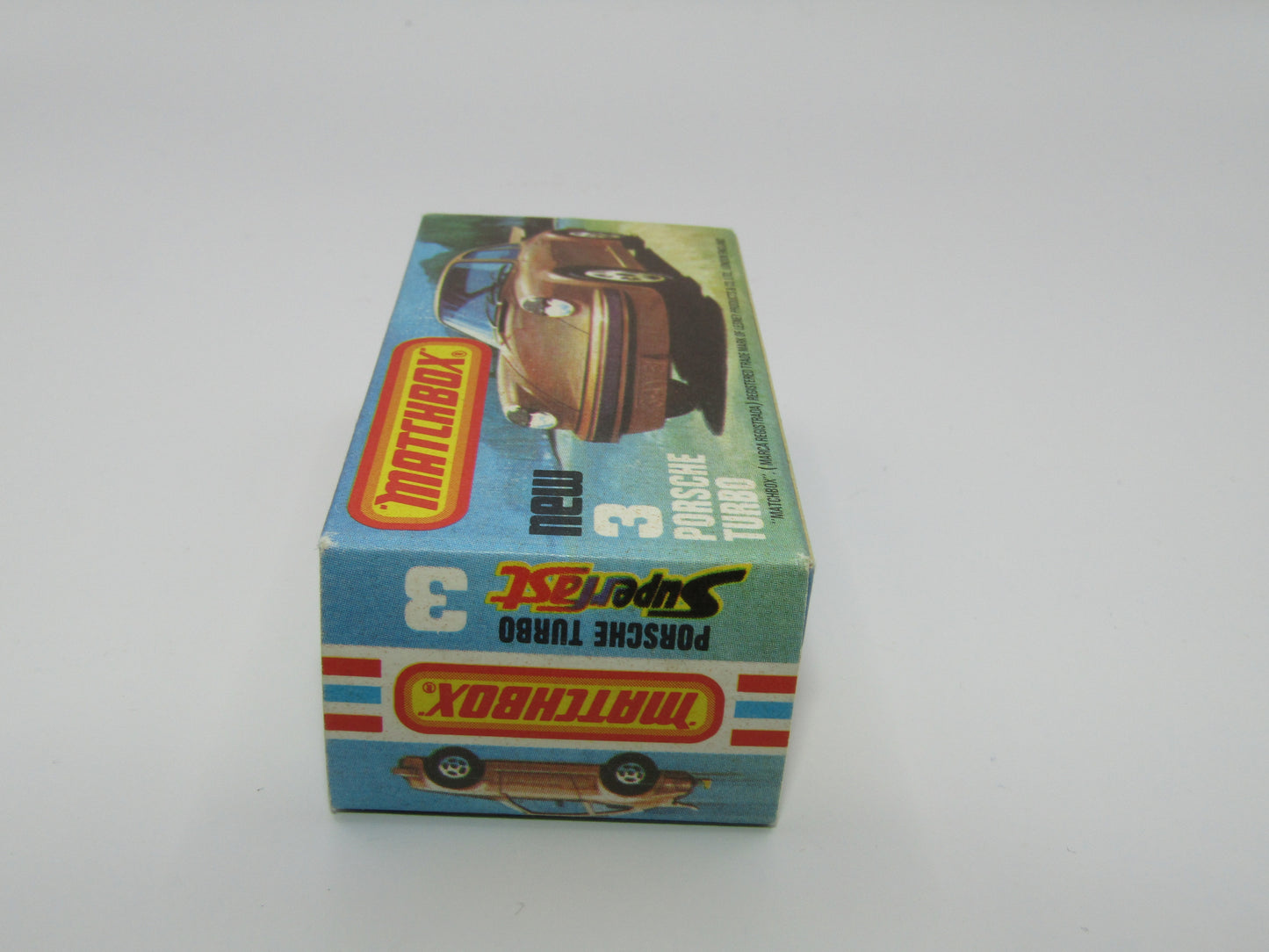 Matchbox Superfast 3C Porsche Turbo SPARKLING Metallic Green, Metallic Grey Brown Base