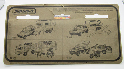 Matchbox Superfast Twin Pack TP-106 Renault & Bicycle Trailer ORANGE BASE