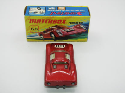 Matchbox Superfast 68A Porsche 910 68 Label CLEAR WINDOWS